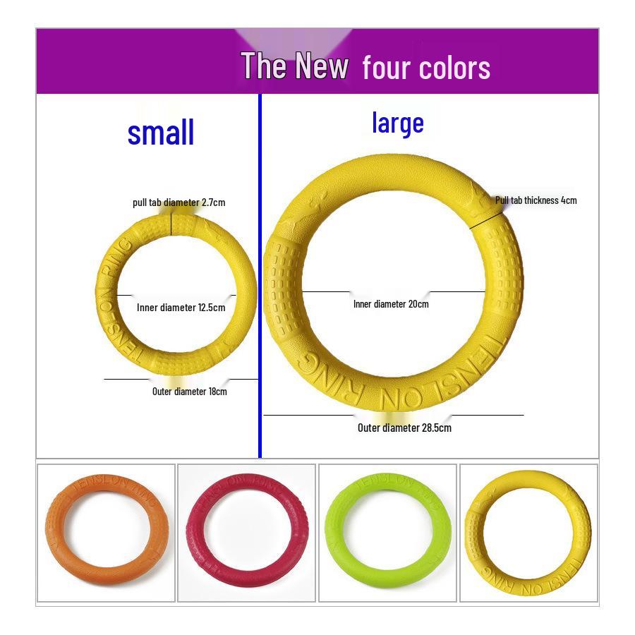 EVA Foam Dog Frisbee: Durable Flying Disc for Golden Retrievers & Huskies, Perfect for Toss Training