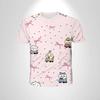 Giekawa Cute Girl 3D T-shirt Anime Children's Boy Top Casual Short Sleeve Summer Breathable