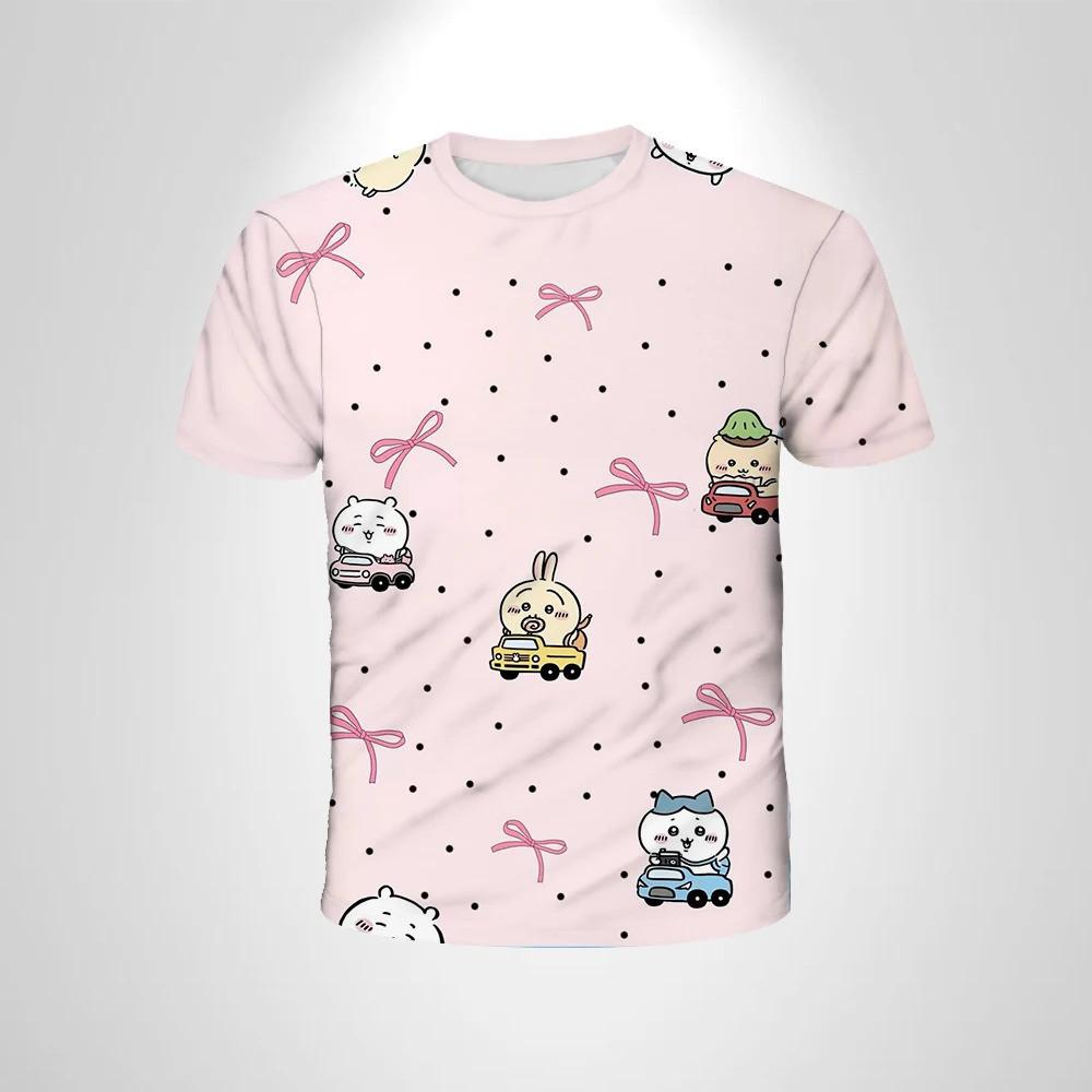 Giekawa Cute Girl 3D T-shirt Anime Children's Boy Top Casual Short Sleeve Summer Breathable