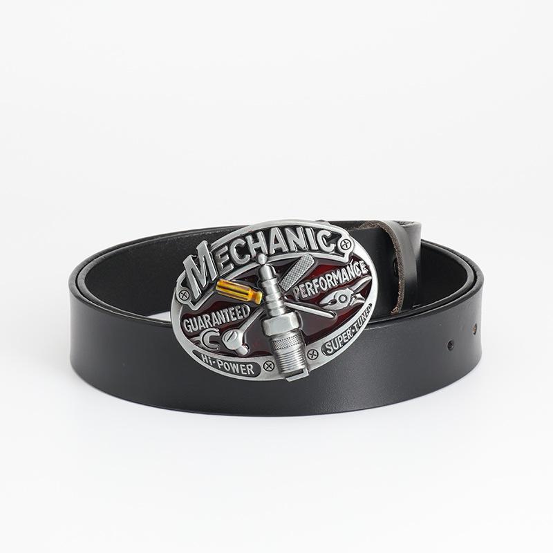 Ретро Новый мужской ремень из коровьей кожи с гладкой пряжкой, ремень из коровьей кожи, персонализированный ремень 90cm