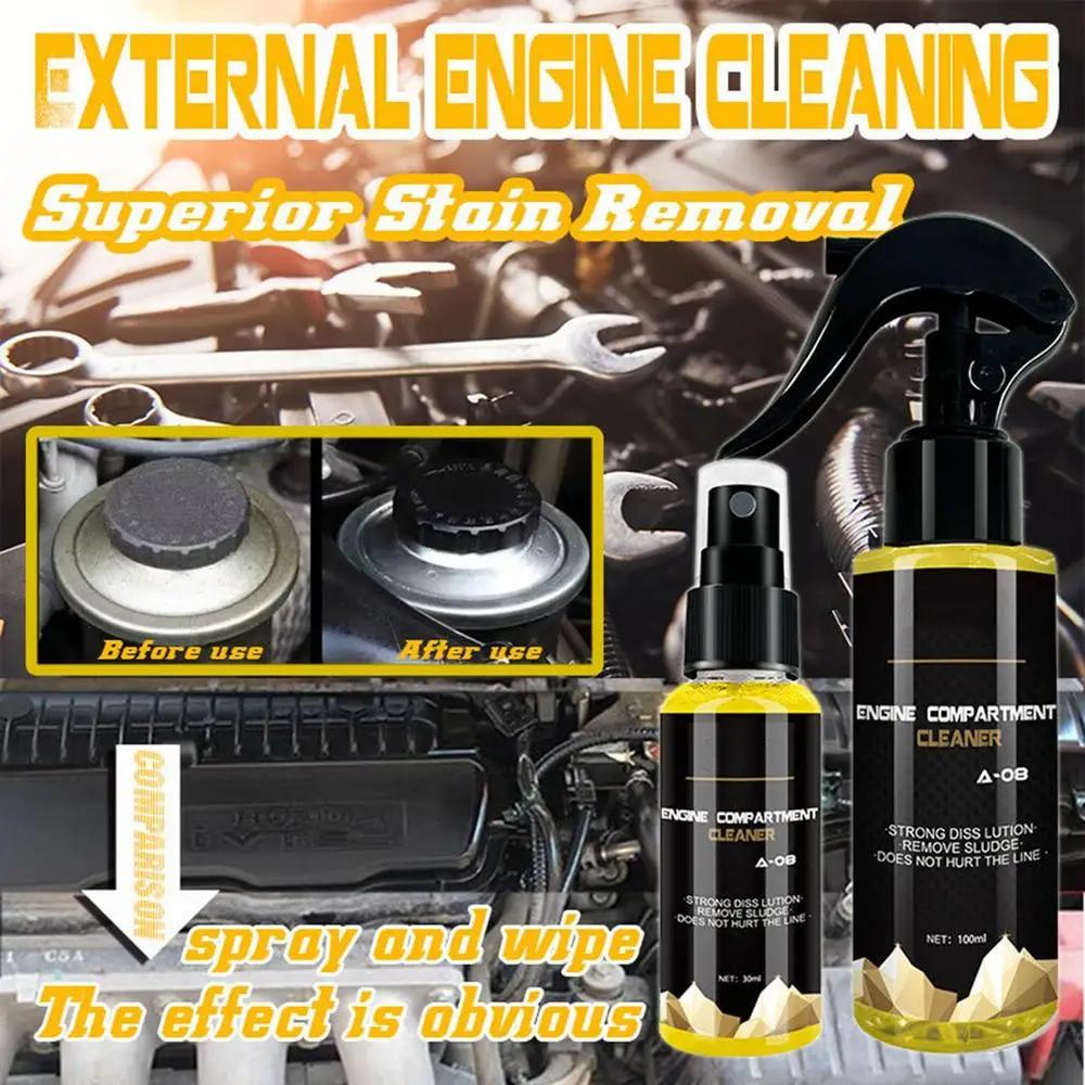 30/100ml Car Engine Bay Cleaner Automotive Powerful Decontamination Cleaning Degreaser Car Care Oil Grease Heavy Duty Remover
