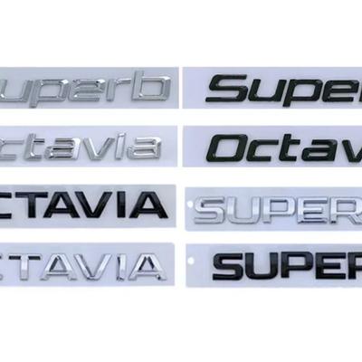 Super/SUPER Octavi/OCTAVI Auto Heckklappen-Plakette Emblem Außenaufkleber Auto-Modifikationszubehör