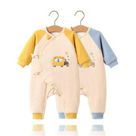Children's Spring/Summer Cotton Pajamas: Tagless Long Sleeve Set for Boys and Girls