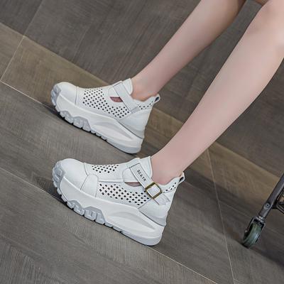 Thick-soled Hollowed-out Breathable Women's Sandals 2025 Summer New Casual Fashion Wenzhou Source Factory Women's Shoes