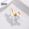 Simple Horse Design Accessory Minimalist Brooch White Black Alloy Lapel