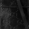 Gucci Monogram Logo Embossed Leather Crossbody Bag Unisex Bags Black 625571-1W3AN-1000