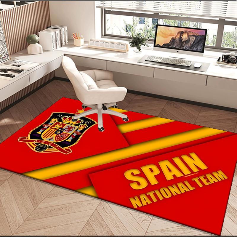 1PC rug Spain Coat Of Arms Carpet, Chair Rug,Area Rug for Office Bedroom living rooms bedroom, Doormat decor Christmas fan gifts
