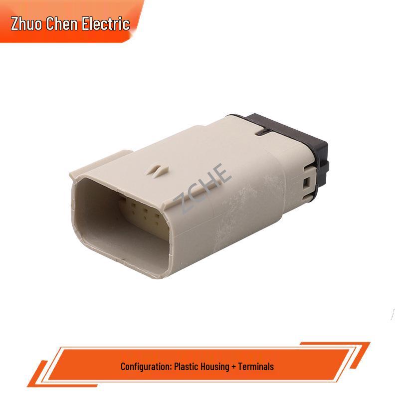 12-poliger grauer Automobil-Kabelbaumstecker 33482-1261/33472-1259