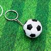 European Styles Football Sturdy Imitation Leather Keychain Souvenir Pendant Decoration for Fan and Collectors Wear