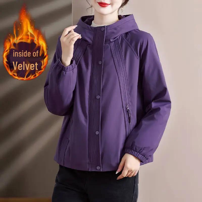 XUEXI Women's 2025 Loose Fit Age-Reducing Casual Trench Coat