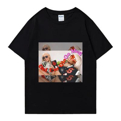 Hot Rapper Megan Thee Stallion Summer Tour Black T Shirt Unisex Fashion Casual Streetwear Men Women Cotton Short Sleeve T-shirts