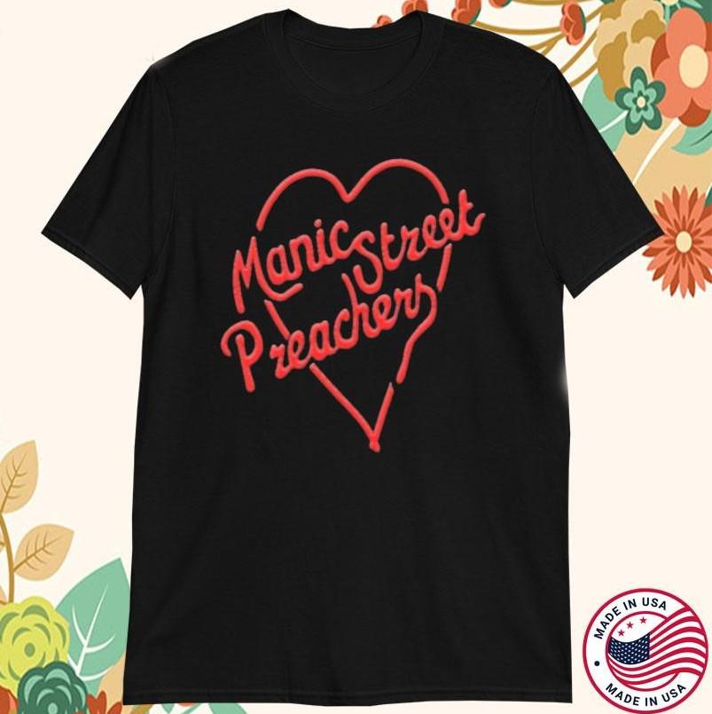 Manic Street Preachers Stay Beautiful Heart T-shirt, S-4XL