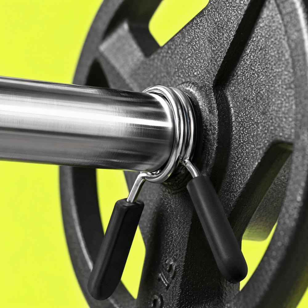 8PCS Spring Loaded Spring Collar Clip Ergonomic Dumbbell Lock Clamp Weightlifting 8PCS