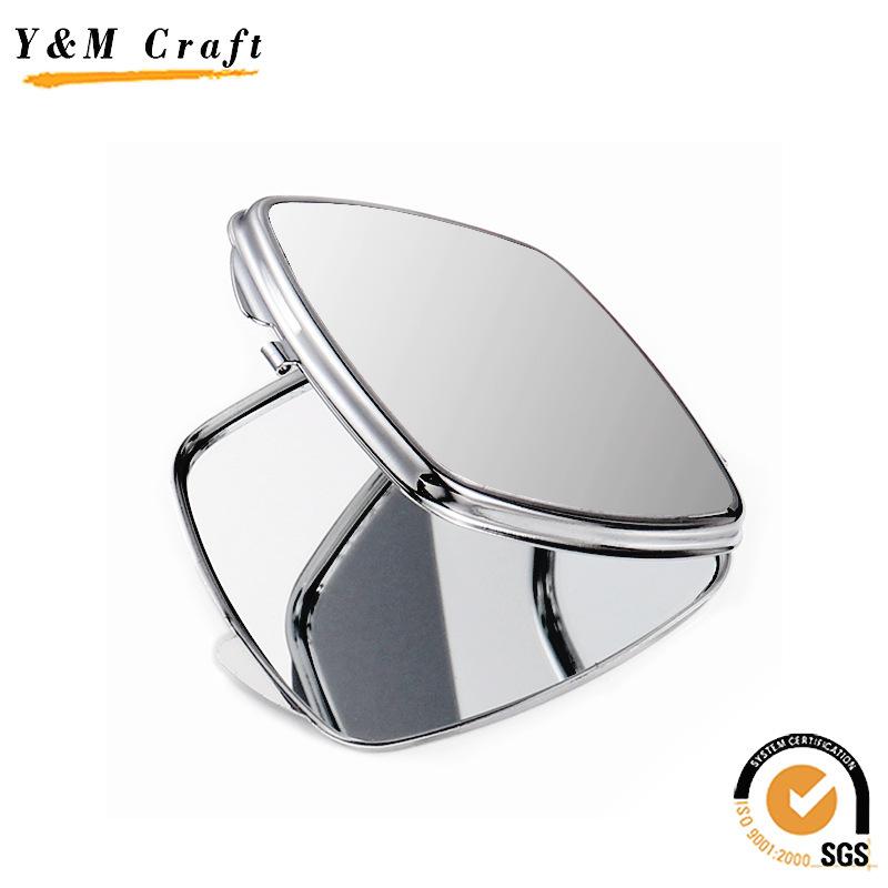 Stainless Steel Makeup Mirror Heart Square Round Shapes, Metal Vanity Mirror for Personal Use