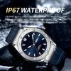 Business Watch Waterproof Luminous Date Calendar Function Men's Stainless Steel Quartz Wristatch