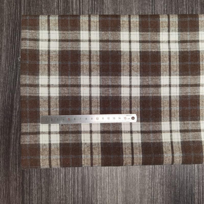 Children's Twill Plaid Flannel Shirt Fabric - Yarn Dyed, Brushed Cotton