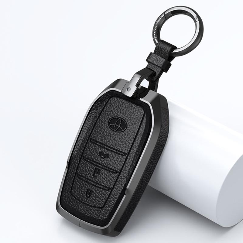 Чехол для ключа Toyota: Натуральная кожа для Camry 9-го поколения, RAV4, Wildlander, Venza, Sienna