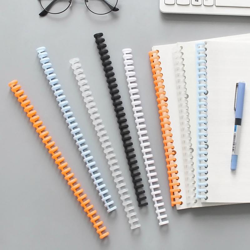30-Loch-Binderring aus Kunststoff in Macaron-Farbe, schneidbar, selbstgemachter DIY-Binderring für lose Blätter, Notizbuch, Sammelalbum, Journal, Spule, Buchbinderring