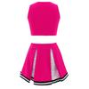 Girls' 2 Piece High School Cheerleading Uniform Costume Complete Outfit Cosplay Fancy Dress