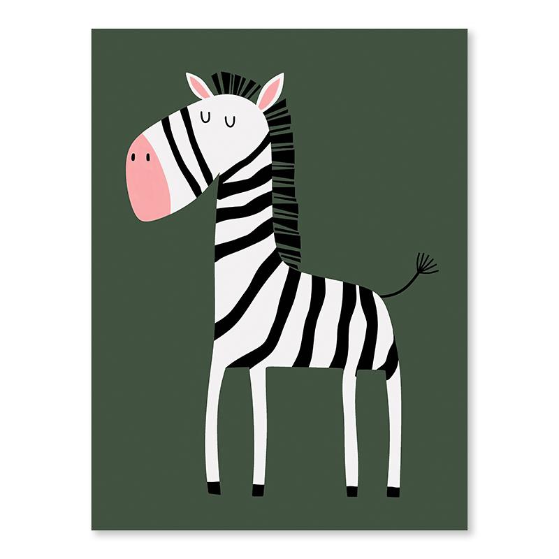 Child Room Safari Animals Lion Giraffe Zebra Poster Nursery Wall Art Canvas Painting Nordic Kids Bedroom Print Picture Decor