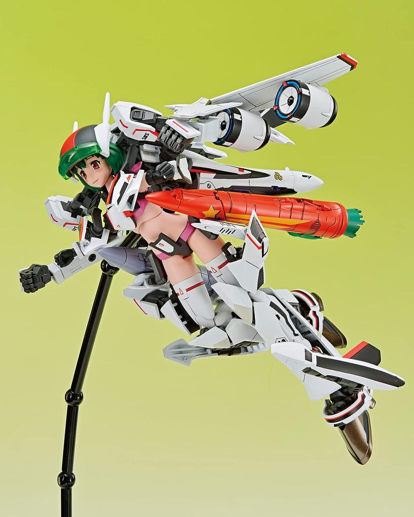 Aoshima Bunka Kyozaisha VFG Macross Frontier Messiah Ranka Lee Height 150mm Plastic Model VF-25F Approx. Color-coded MC-09
