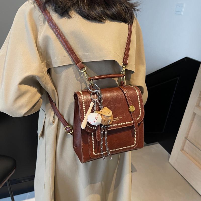 Niche Design Bag Women's New Versatile Backpack Retro Multi-functional Shoulder Messenger Small Backpack