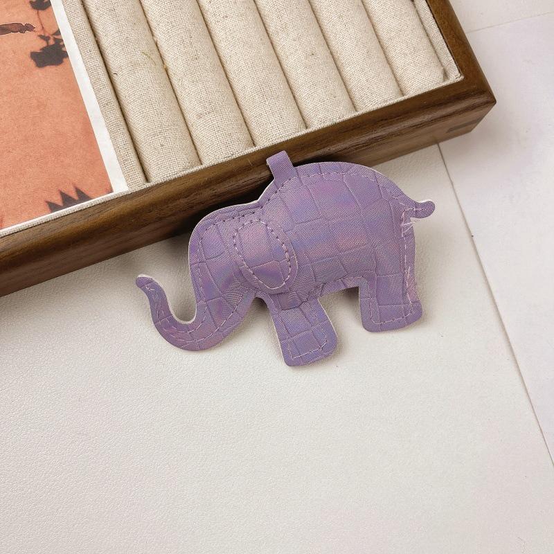 Pu Leather Elephant Charms Diy Keychains Necklaces Accessories Cute Pendants