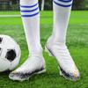 33-46 Men's High-top Football Shoes Are Laid-up Large-scale Children's Artificial Lawn AG Long Nail Football Boots Training Black Sneakers