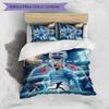 Set Biancheria da Letto 3 Pezzi Stampato Erling Haaland Traspirante Copripiumino con Federe Biancheria da Letto Decorativa per Camera da Letto Casa