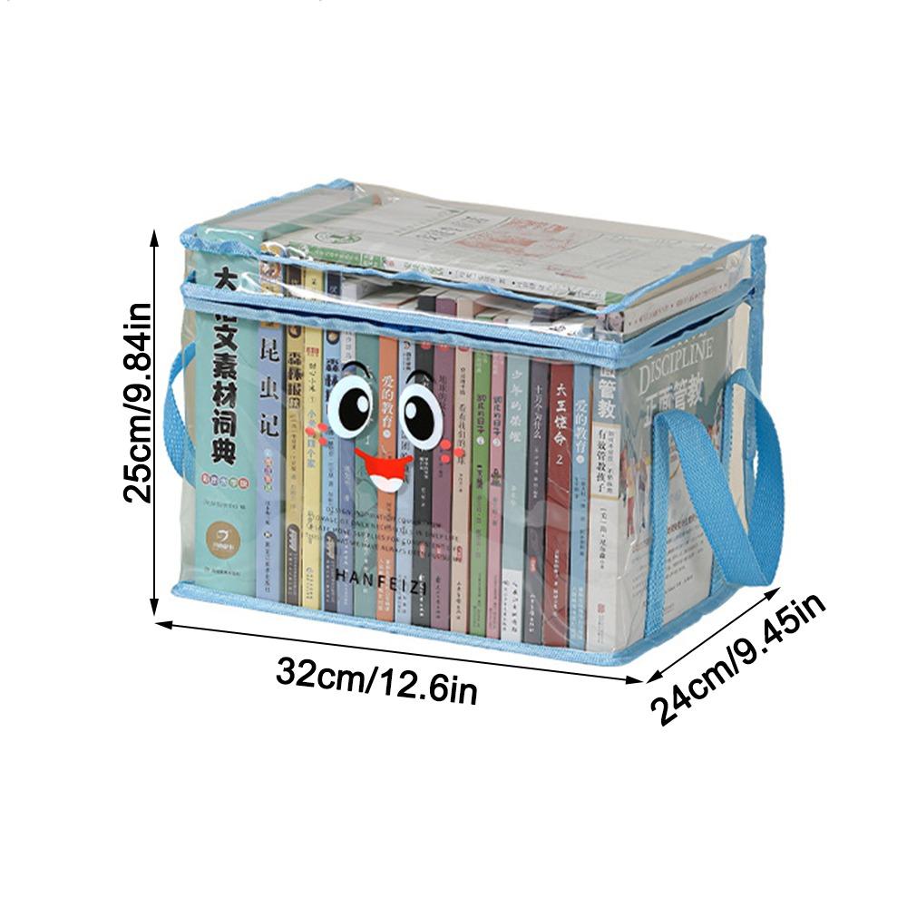 New Zipper Comic Book Storage Bag Stackable Transparent Clear Pouch Dustproof Large Capacity Collapsible Pouch Students