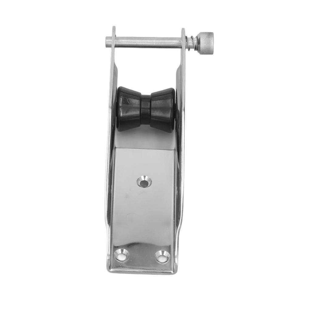 230mm Marine Anchor Roller Spring Loaded Pin 304 Stainless Steel Black Nylon Fair  for Boats Yachts