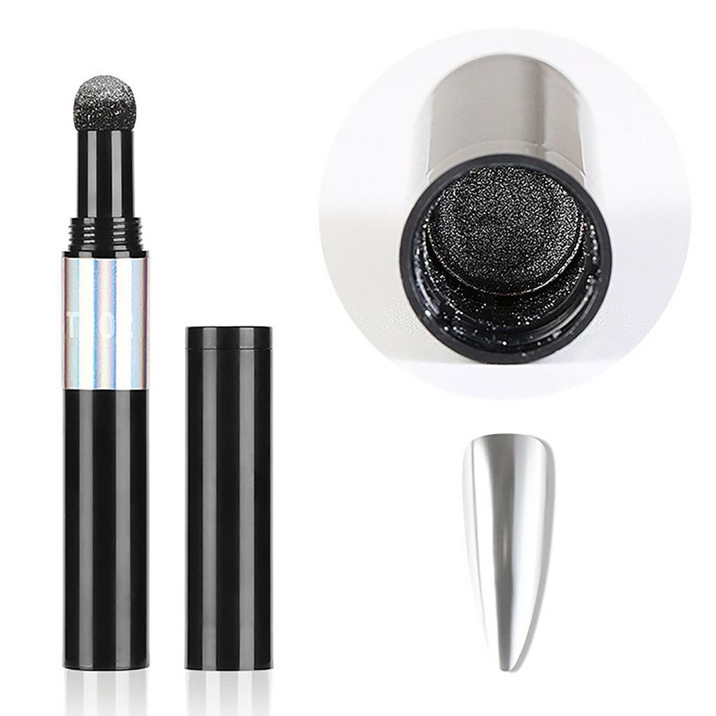 12 kolorów Air Cushion Nail Powder Pen Holograficzny proszek do paznokci z efektem lustrzanym