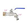 Garden Tools Brass Water Faucet 1/2" Outside Supply Taps Ball Valve& Inside Used Easy Turn On/Off Lever Handle Watering