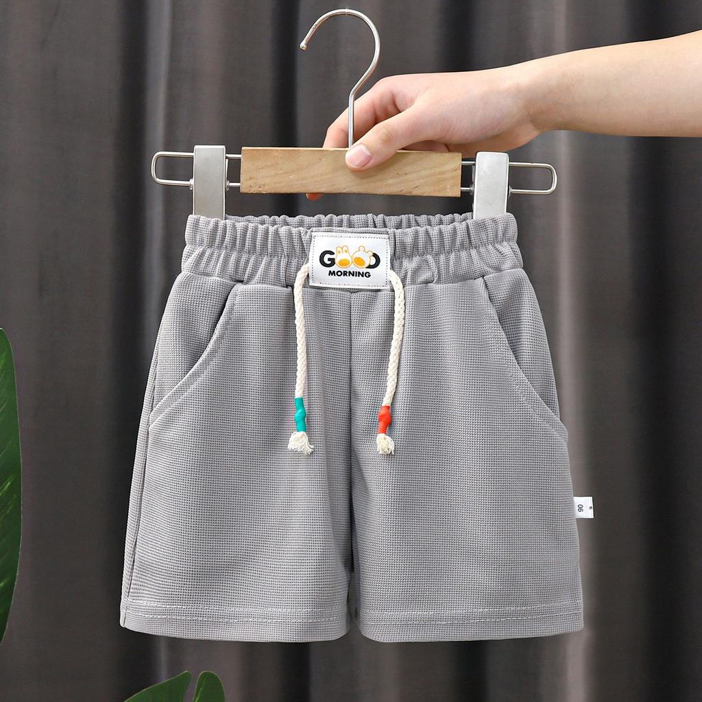 Summer Kids Shorts Boys Girls Solid Color Short Baby Solid Color Casual Pant Children Short Pant  Sport Clothing Outwear