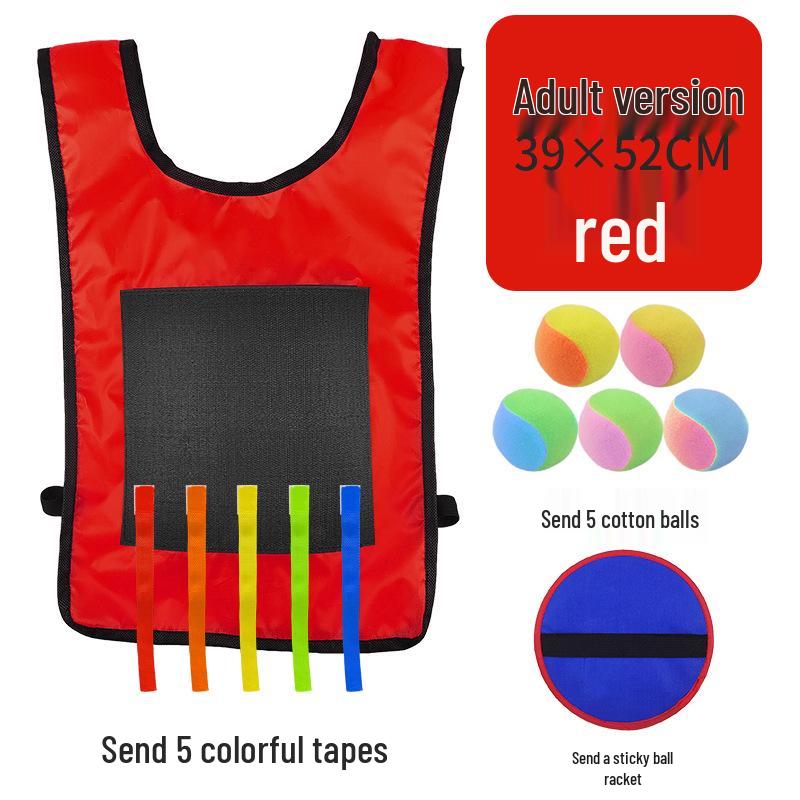 Children's Sticky Ball Dodgeball Vest for Outdoor Parent-Child Games