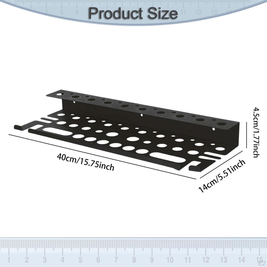 Screwdriver Holder Wall Rack,Shed Multifunctional Easy Installation Organizer Floating Shelf for