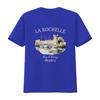 La Rochelle T-Shirt Weich Frankreich Urlaubsbekleidung Souvenir Vintage Gewaschen Vielseitiges Oberteil Für Den Alltag Dehnbar Atmungsaktiv