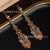 Antique Jewelry Fairy Style Retro Palace Heavy Industry Unique Gold Earrings