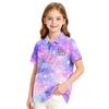 Girls' Polka Dot Print School Uniform T-Shirt Casual Dressy Top for Wear