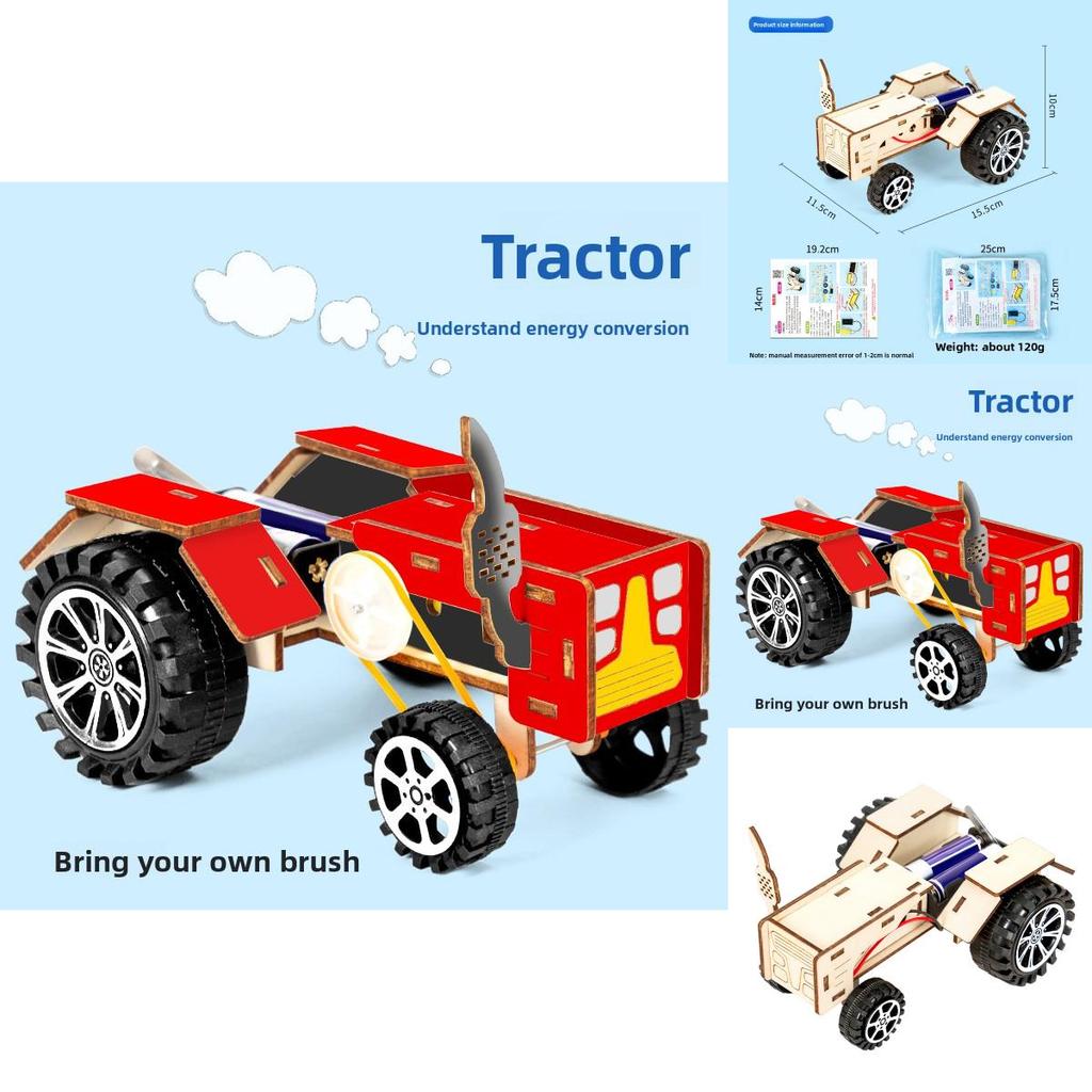 Science Experiment Diy Tractor Kit With Electric For Kids Educational Stem Activities