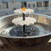 Household Solar Bird Bath Floating Water Feature Hanging Bird Bath Fountain  Yard Decoration