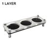 Coffee Tamper Stand Holder Coffee Bar 51mm-58mm Worktop Acrylic Stainless Steel Storage Sturdy Coffee Tamper Espresso Station