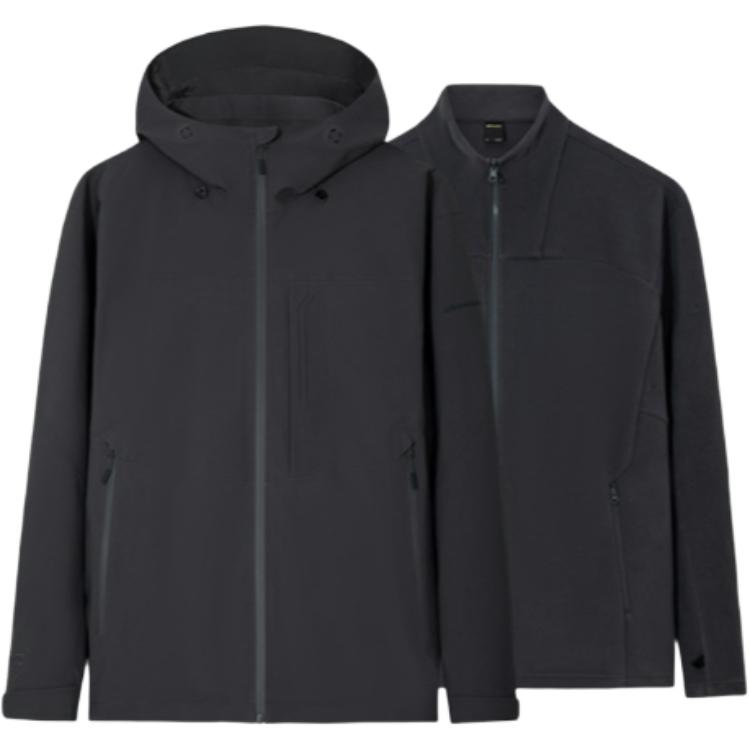 

Anta Champion Outdoor Series Simple Versatile Casual Hooded Zipper Waterproof Windproof Warm Jacket Men Jacket 152440625-3 2XL