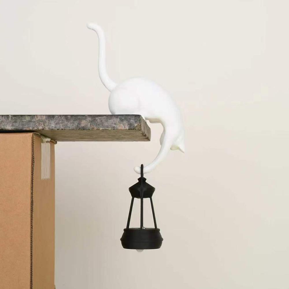Cat Shaped Cat Night Light Decor Bookcase and Shelf Decorative Table Lamp Bedroom Decor