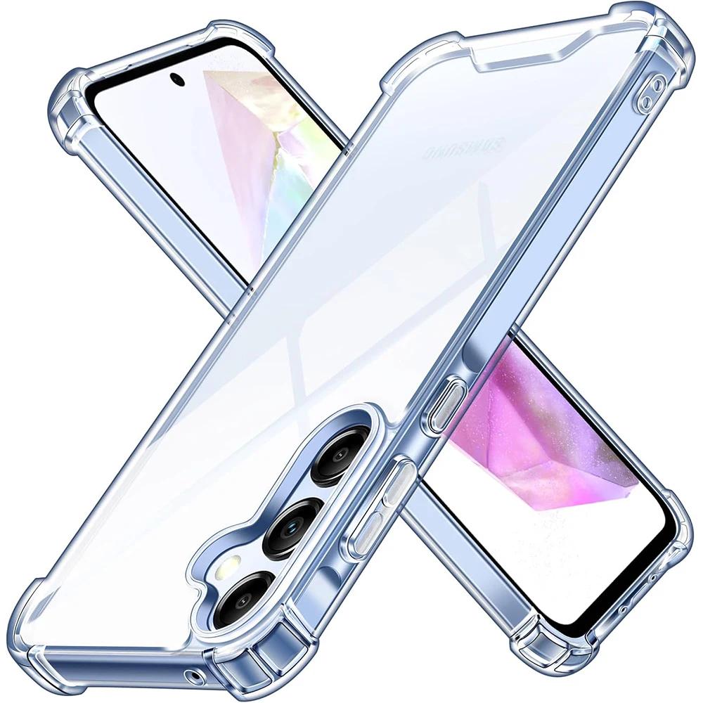 

Luxury Shockproof Hybrid Hard Case For Samsung Galaxy A56 A26 A36 A25 A16 A55 A15 A35 A54 A34 A14 A33 A53 Soft PC Back Cover For A56