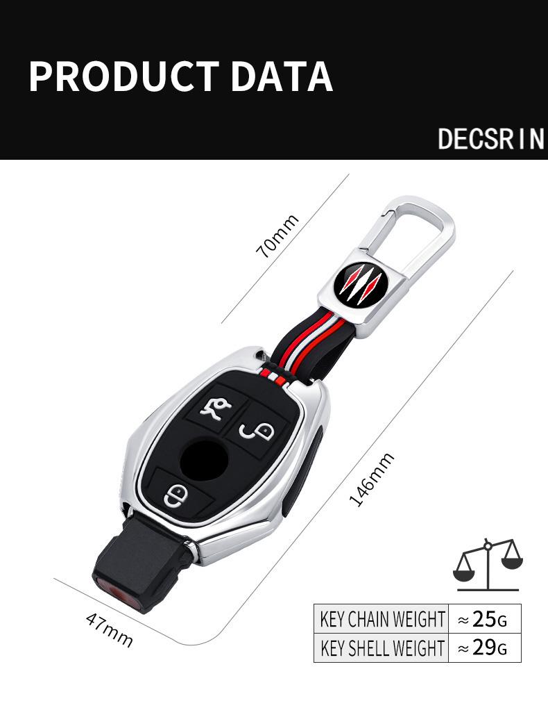 Car Key Case Cover Protective Shell Fob for Mercedes Benz A B C E Class GLS GLA GLK GLC CLS CLA AMG W204 W205 W212 W463 W176