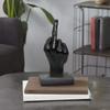 Resin Vertical Middle Finger Craft Sculpture Funny Gesture Statue for Desk and Living Room