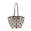 New polka dot single shoulder armpit bag women's new trendy niche tote