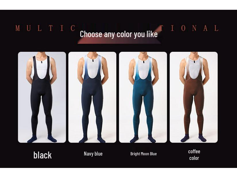 Lampada 2022 Autumn/Winter Men's Windproof Fleece Cycling Bib Pants