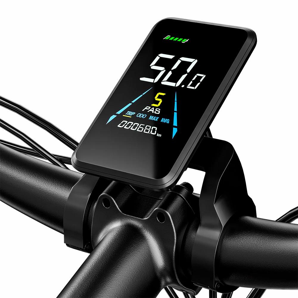 Electric Bicycle Shengmilo 26" 1000Wx2 Motor Full Suspension 48V 17.5AH Adult Ebike Top Speed 45Km/h 7 Speed Grey S600